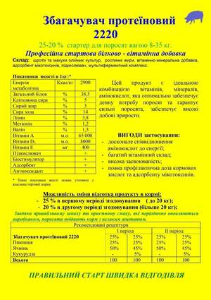 Збагачувач протеїновий  2220 25 кг